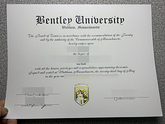 Bentley University diploma copy