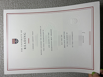 University of Reading diploma copy
