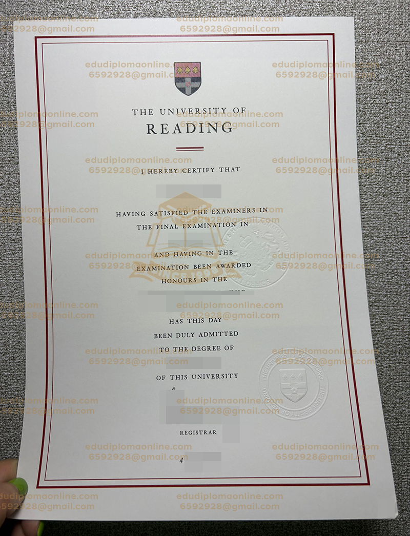 University of Reading diploma