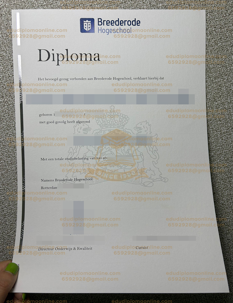Breederode Hogeschool diploma