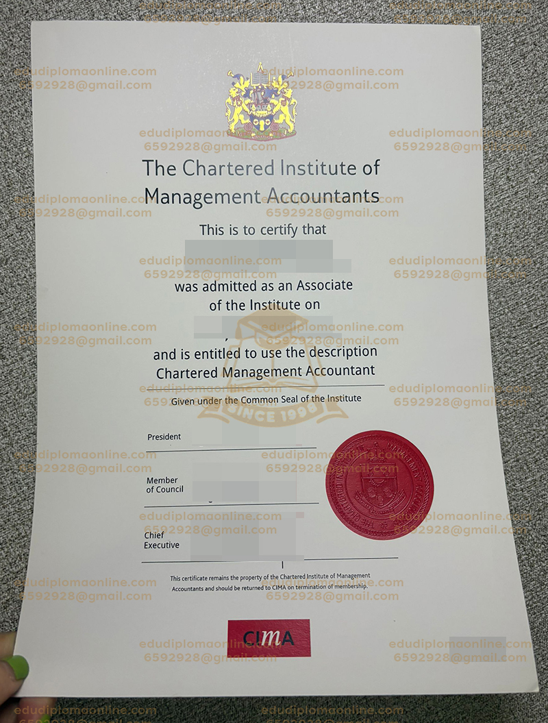 CIMA Certificate