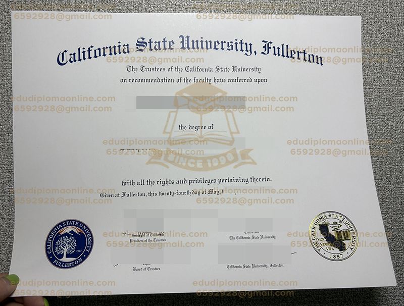 CSUF diploma