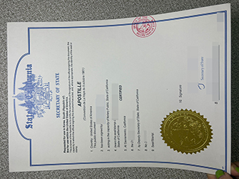 Kalifornien Apostille Zertifikat-1