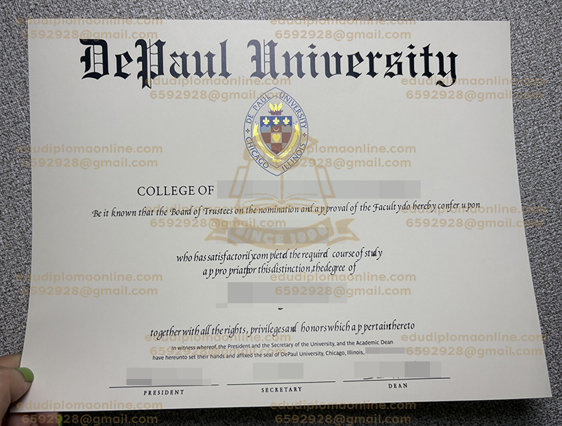 DePaul University diploma