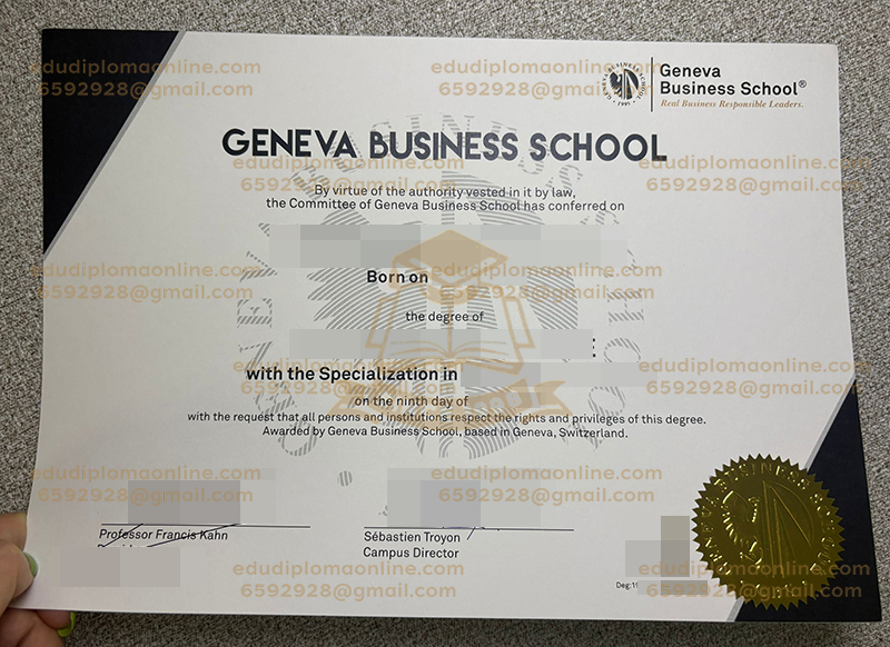 Geneva Business School diploma