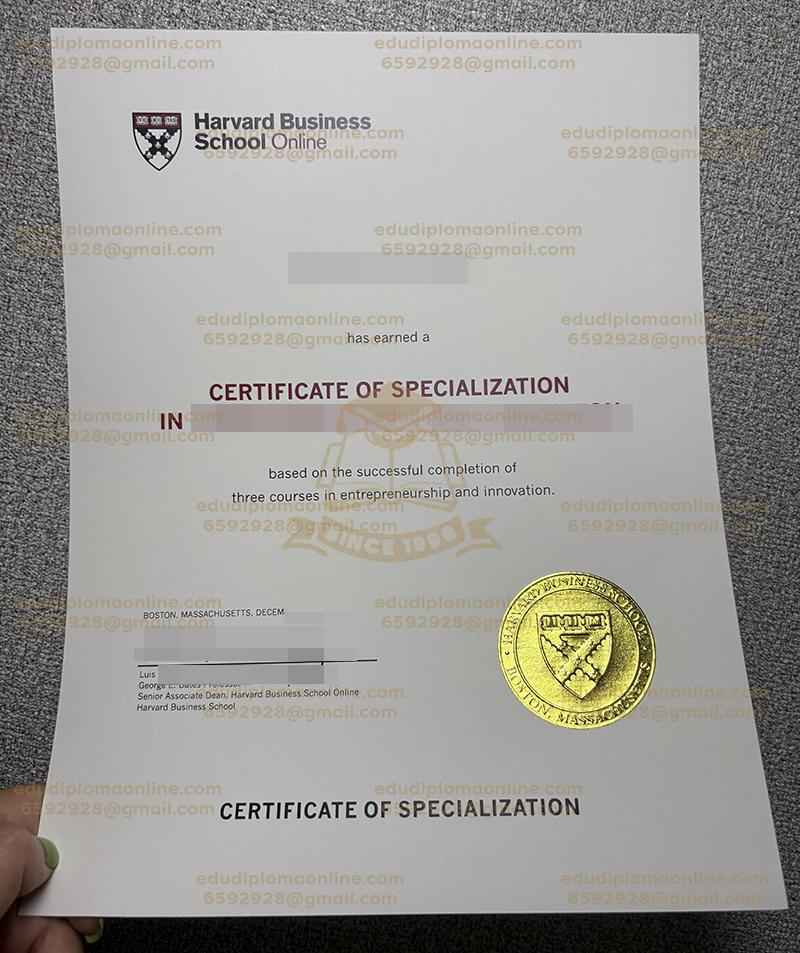 HBS online Certificate