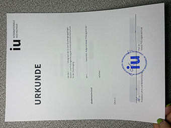 IU Internationale Hochschule Urkunde-1