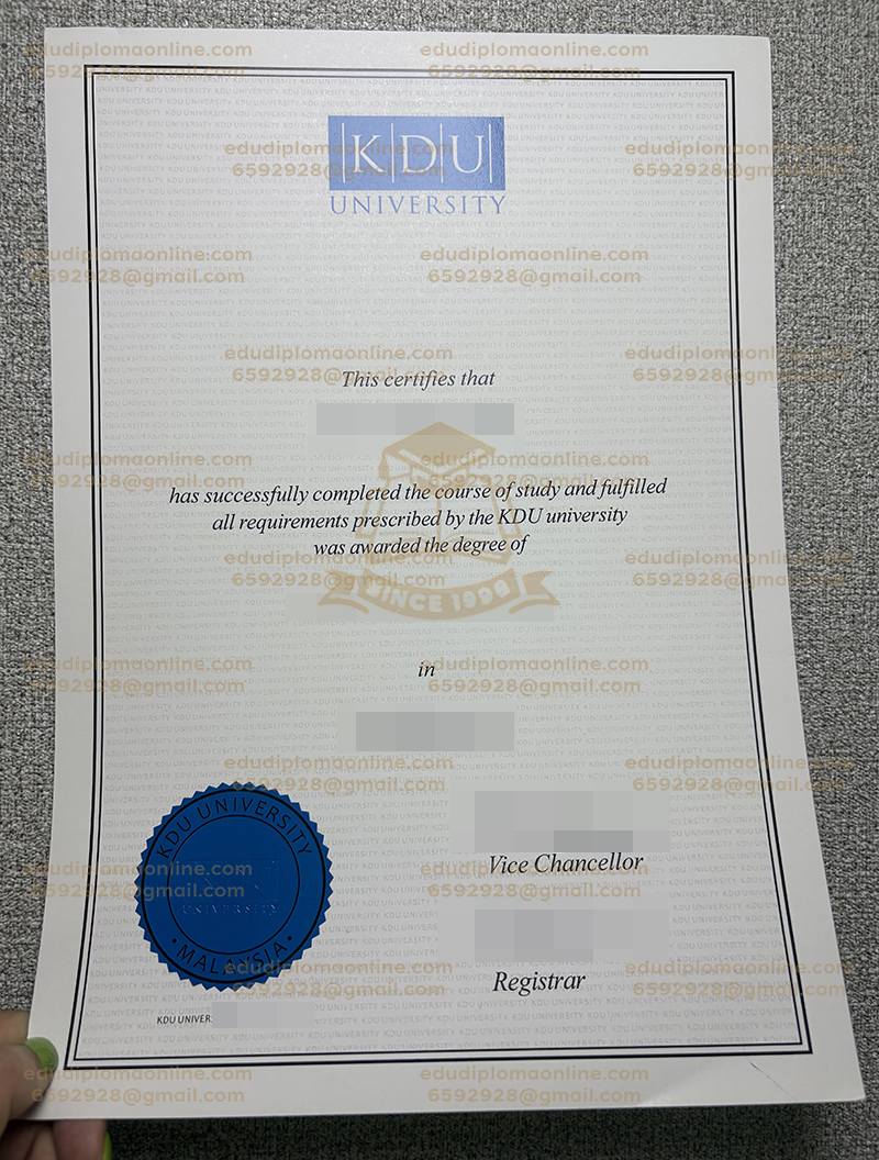 KDU universitair diploma