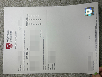 Middlesex Universität transcript-1