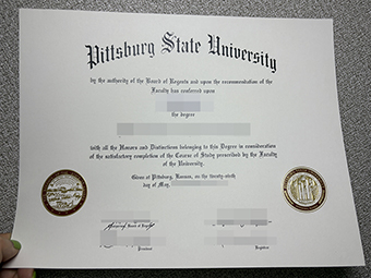 Pittsburgh State University diploma-1