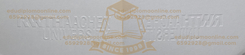 RWTH Aachen University Urkunde embossed seal