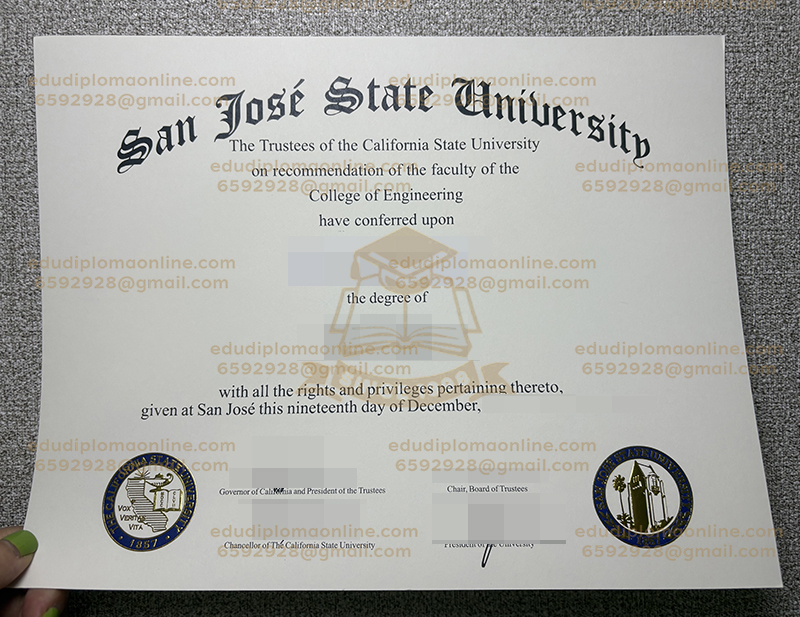 SJSU diploma