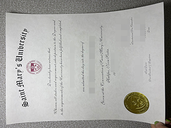 Saint Mary's University diploma-1