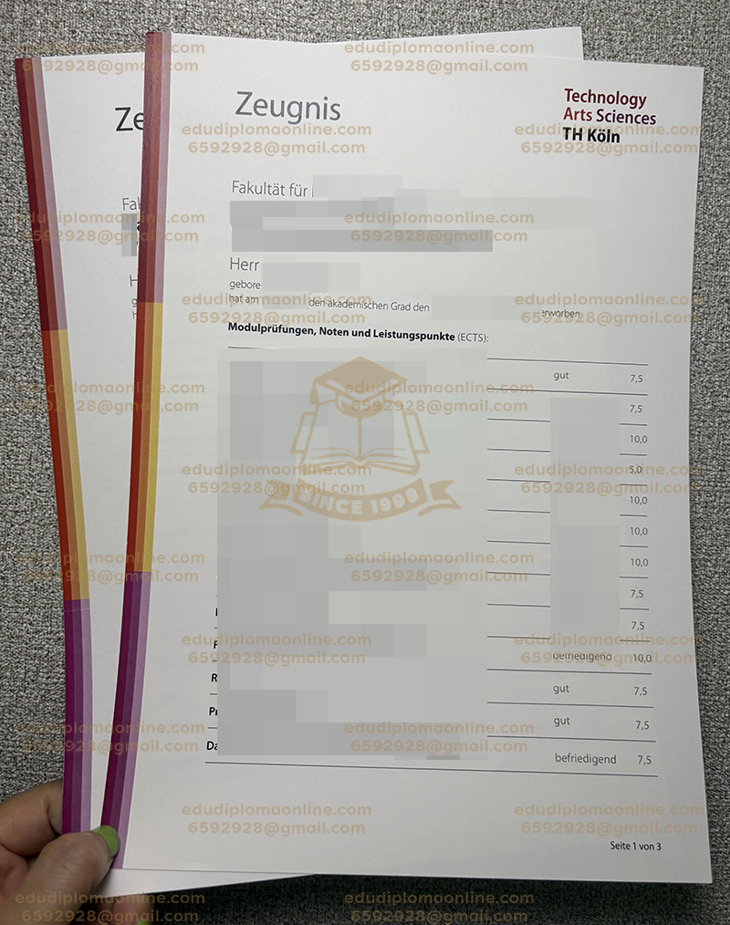 TH Köln Zeugnis