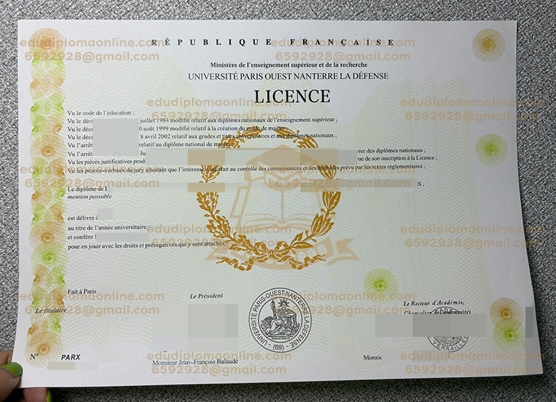 Université Paris-Nanterre diploma