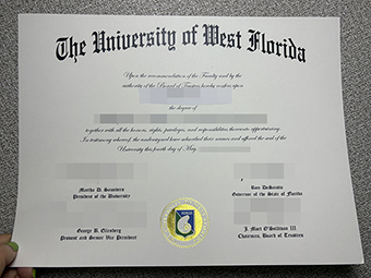 University of West Florida diploma-1