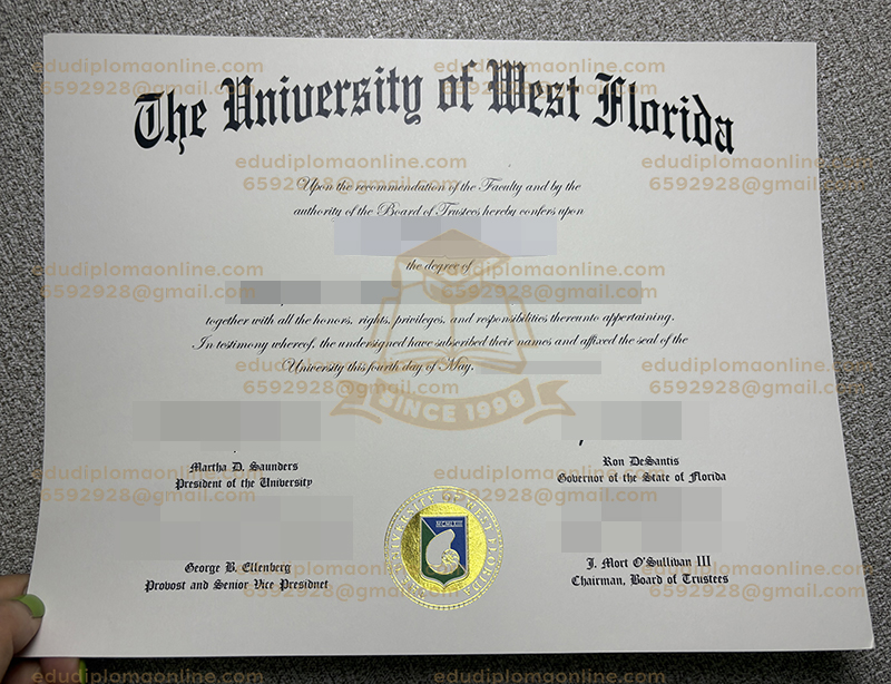 University of West Florida diploma
