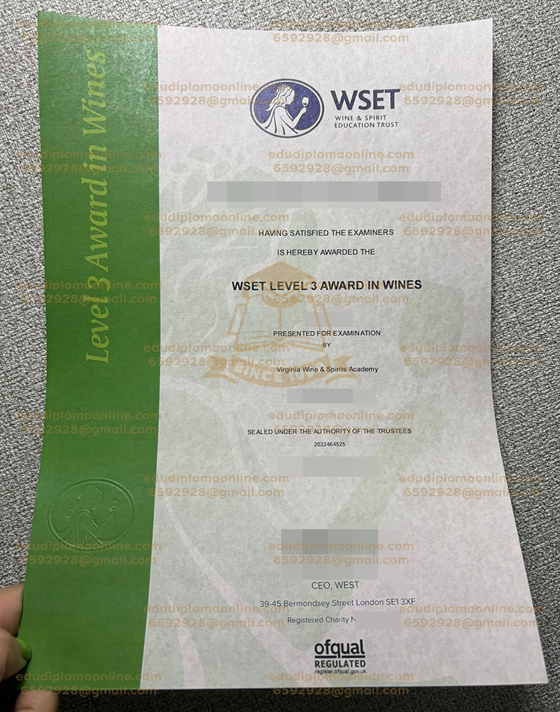 WSET-Zertifikat Stufe 3