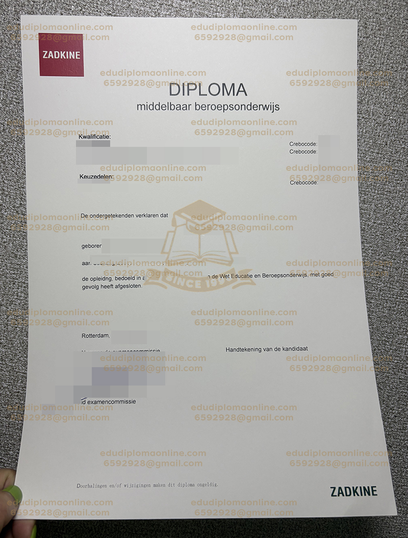 Zadkine diploma