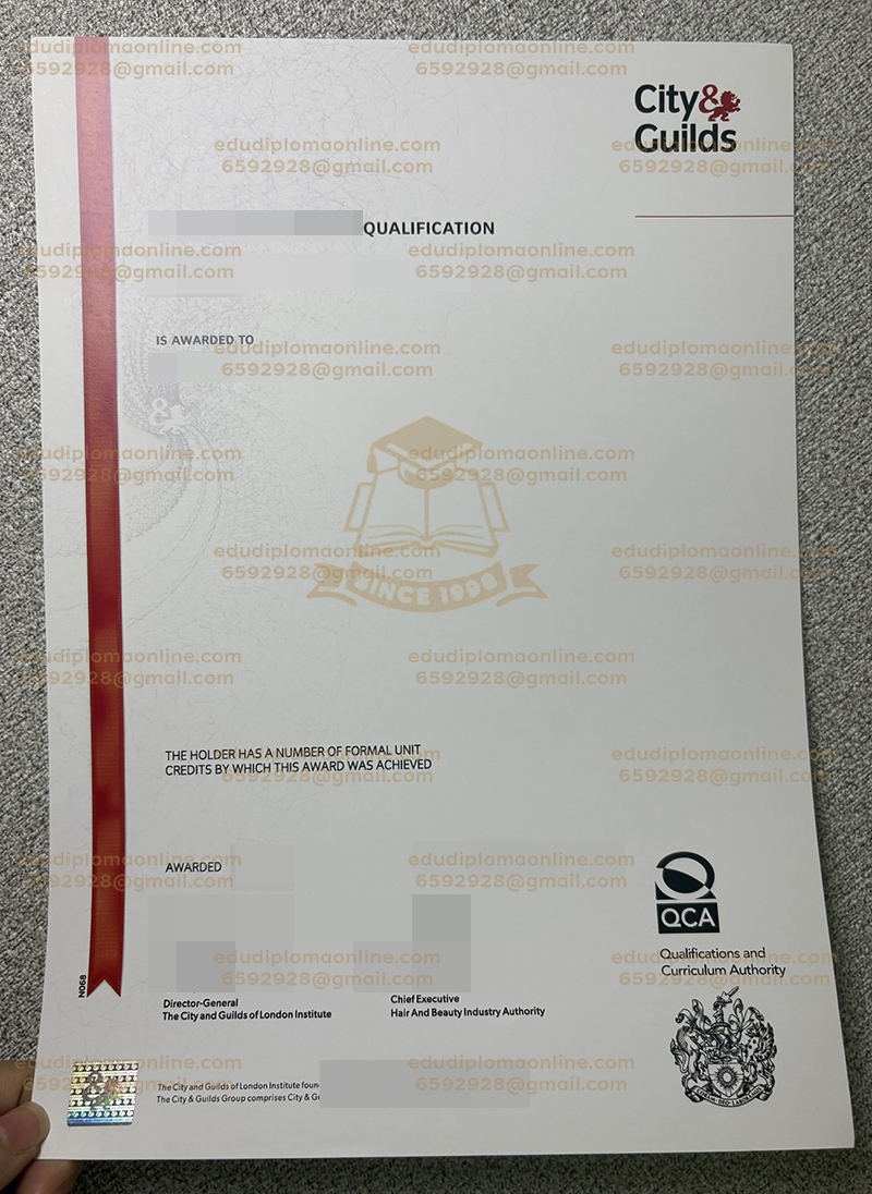 City and Guilds Certificate