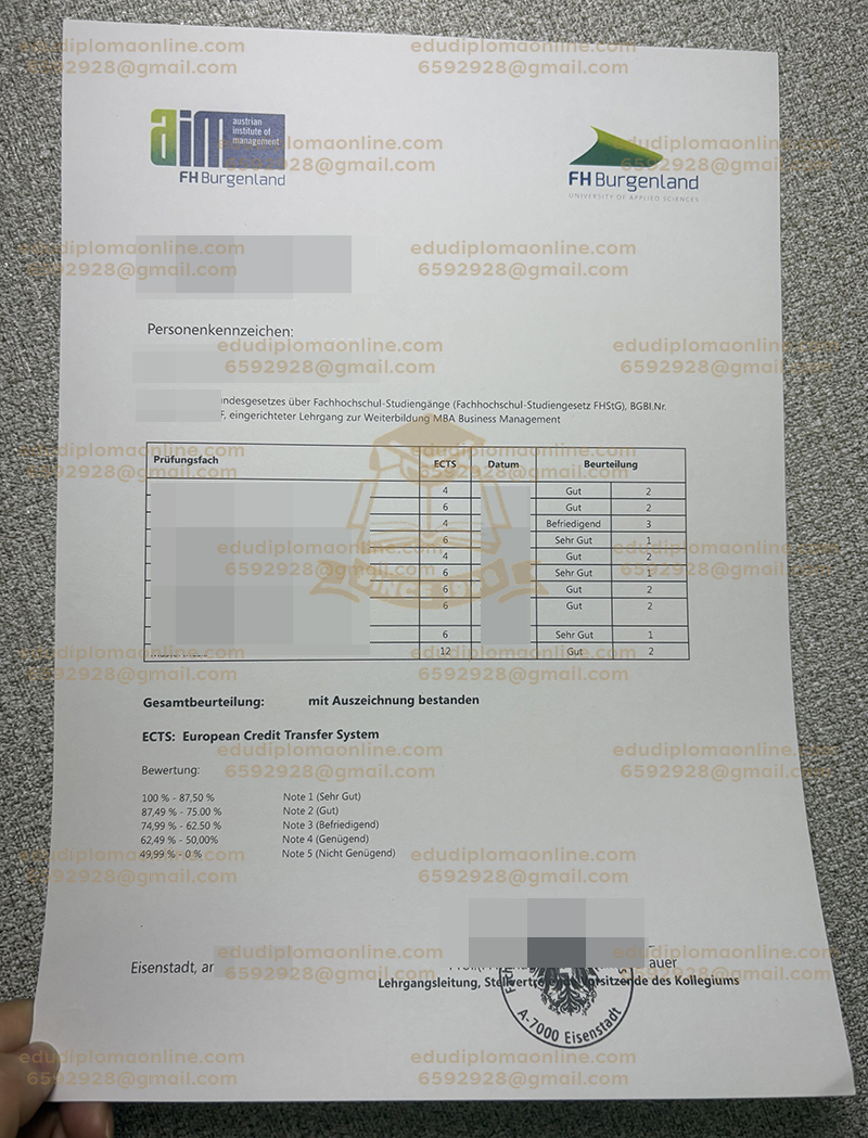FH Burgenland transcript