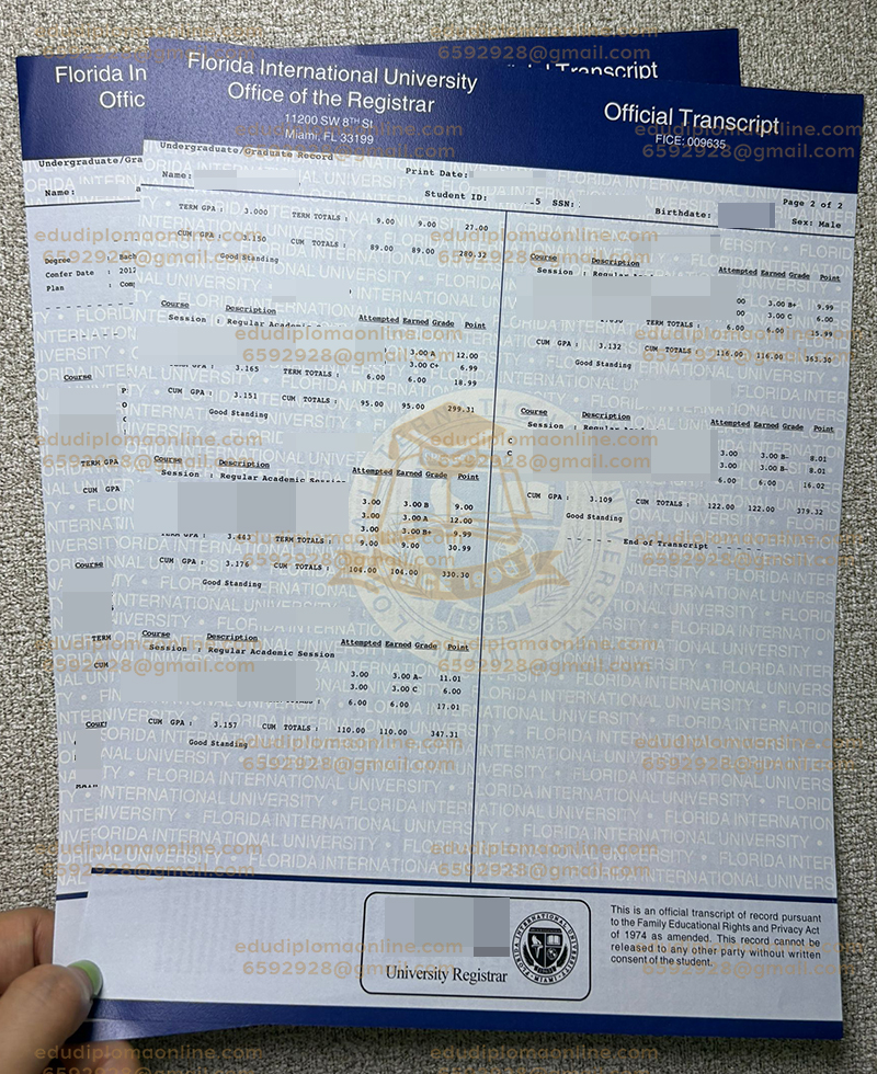 FIU transcript