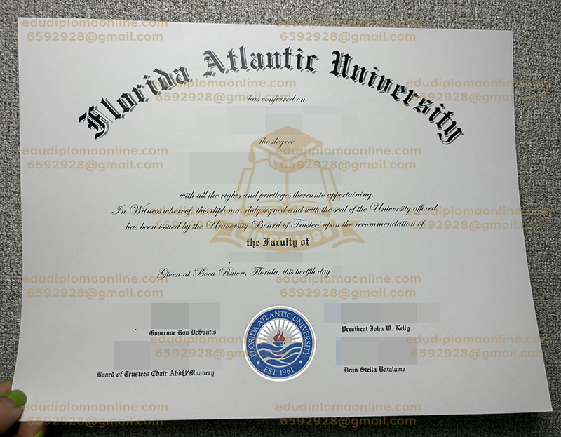 佛罗里达大西洋大学文凭