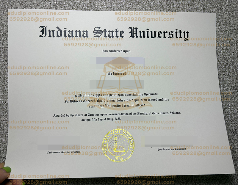 印第安纳州立大学文凭