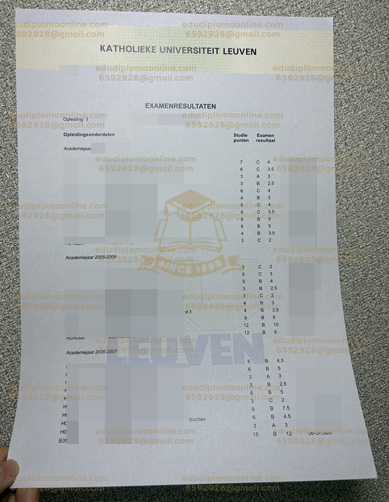 KU Leuven transcript