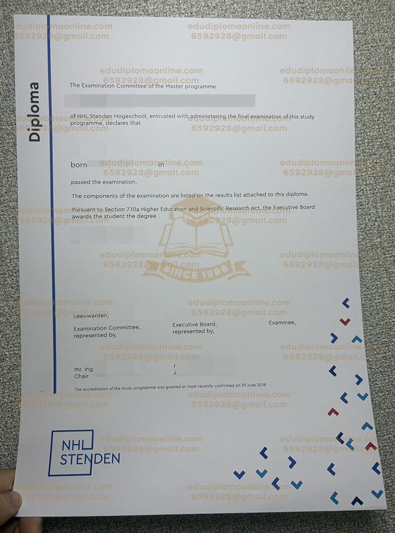 NHL Stenden diploma