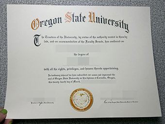Oregon State University degree-1