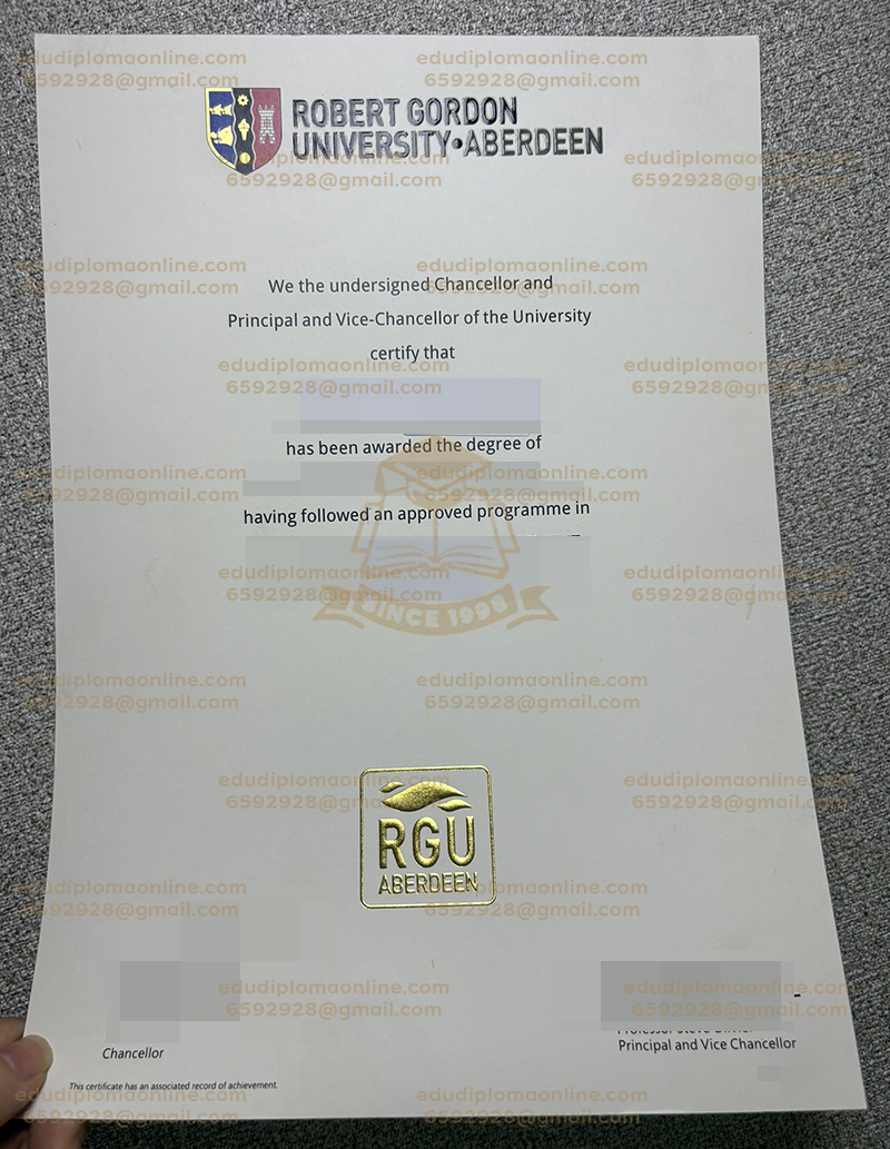 RGU diploma