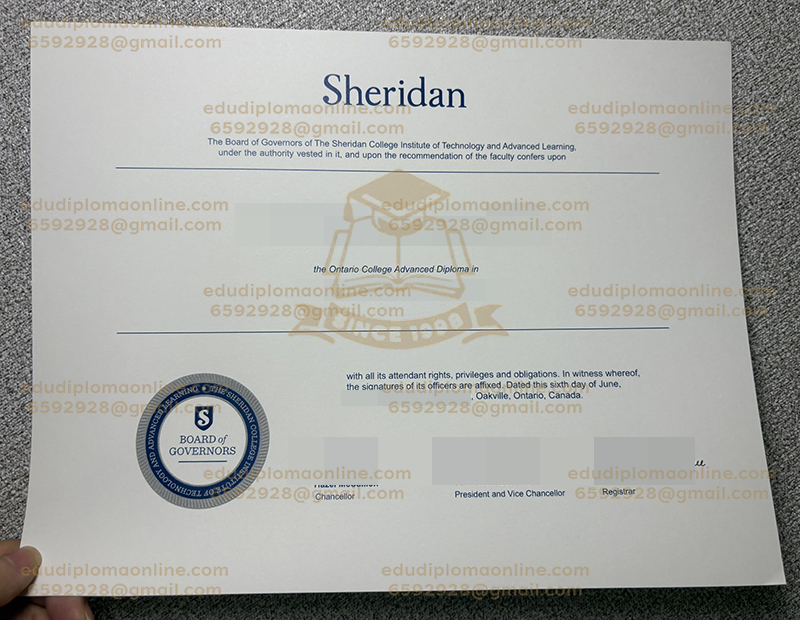 Sheridan College diploma