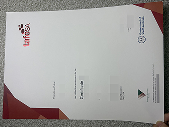 TAFE SA Zertifikat-1