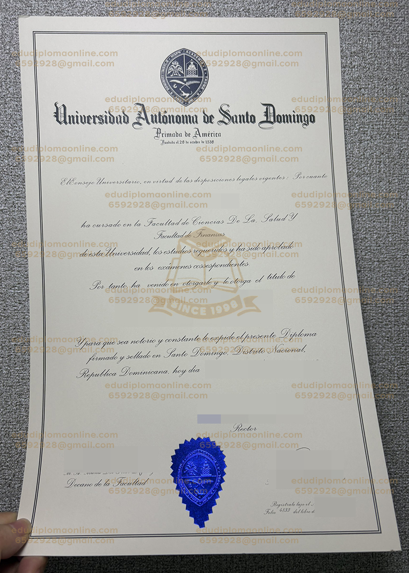 UASD diploma