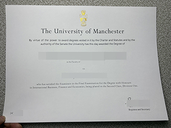 University of Manchester diploma-1