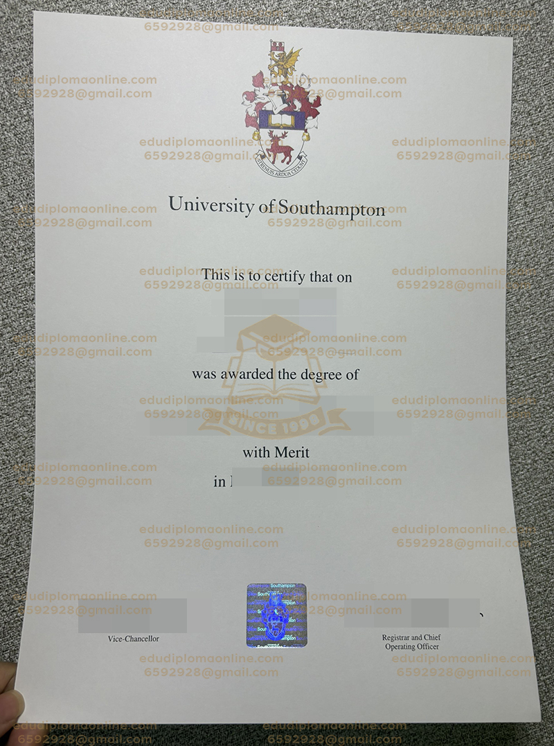 University of Southampton diploma