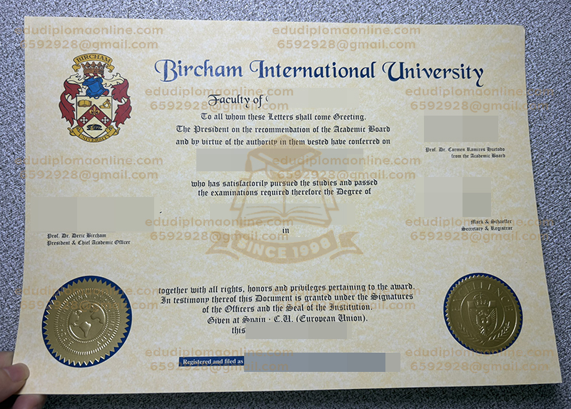 BIU diploma