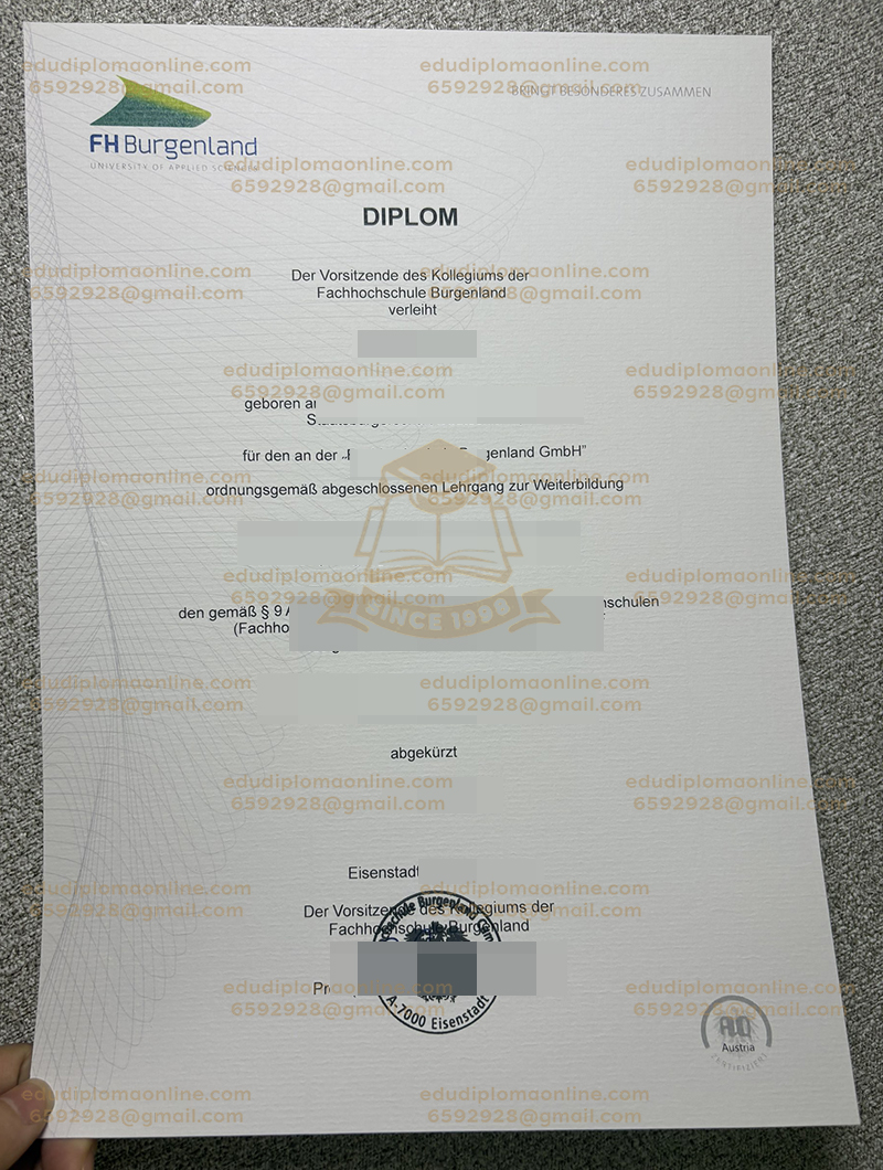 FH Burgenland diploma