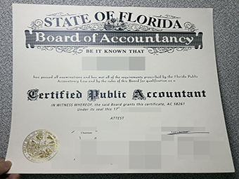 Florida CPA-Zertifikat-1