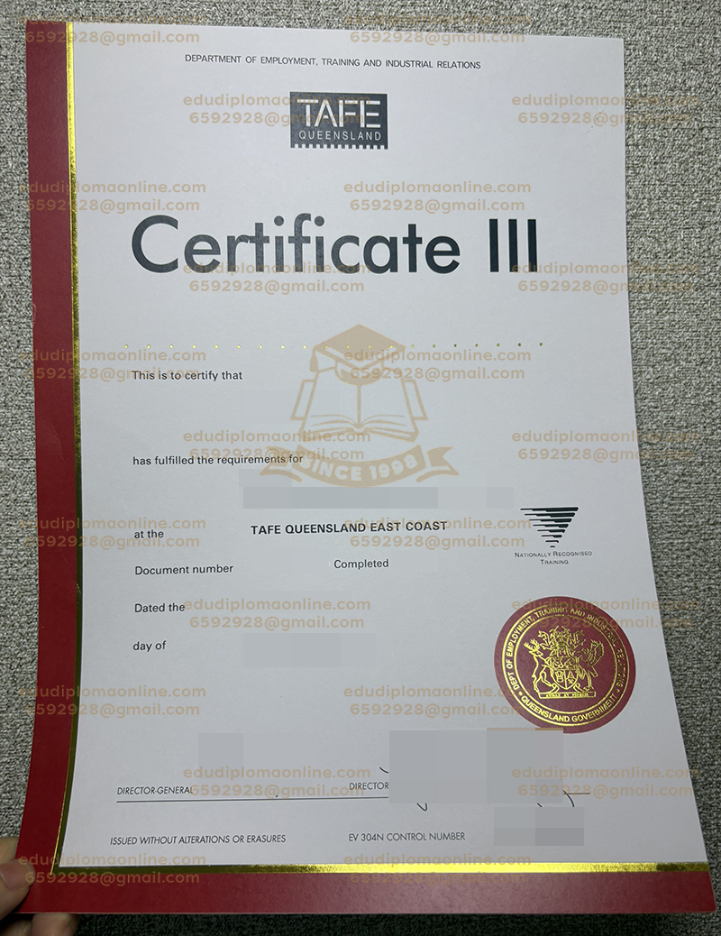 TAFE Queensland-certificaat