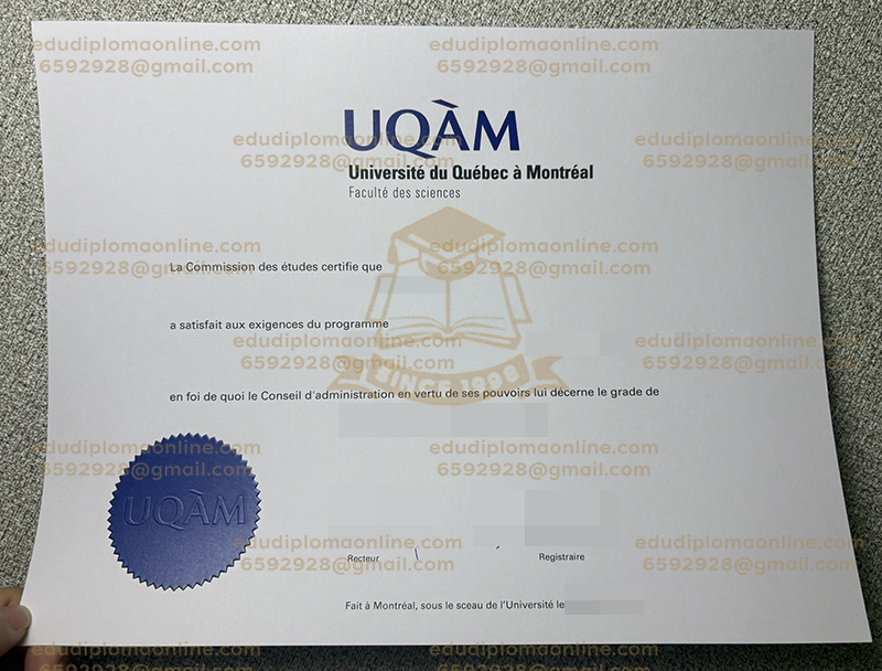 UQAM diploma