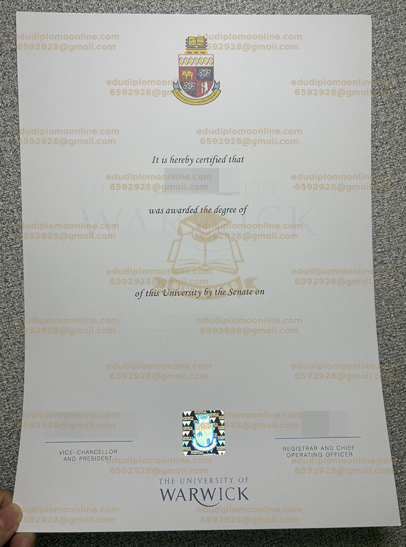 University of Warwick diploma
