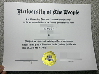 University of the People diploma-1