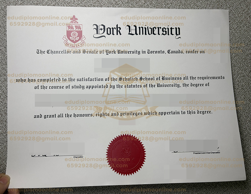 York University diploma