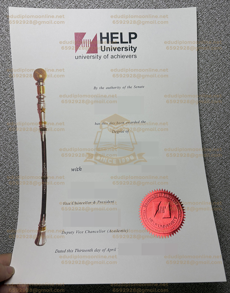 HELP University diploma
