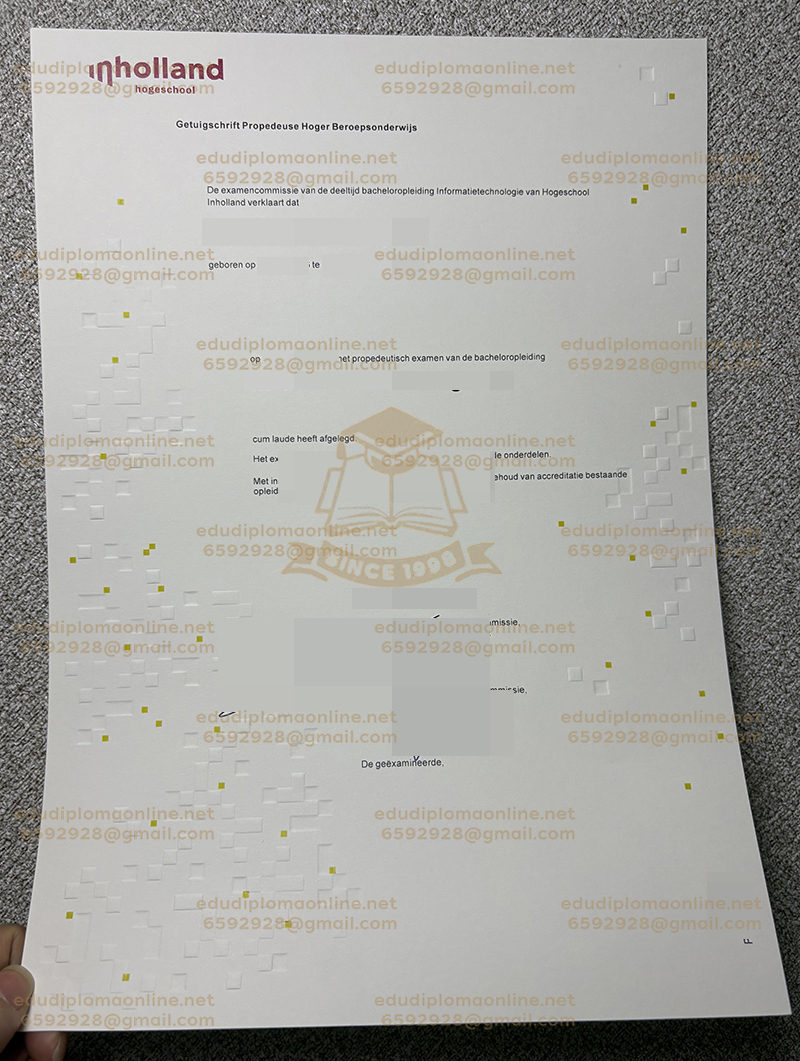 Hogeschool Inholland diploma