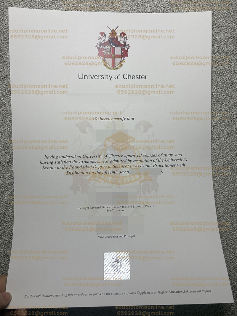 University of Chester diploma